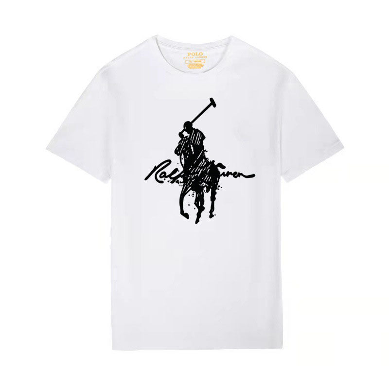 Ralph Lauren Premium Casual Cotton T-Shirt – Soft Crew Neck Style
