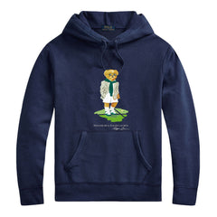 Ralph Lauren Men's Bear Graphic Sweatshirt – Cotton Hooded Pullover