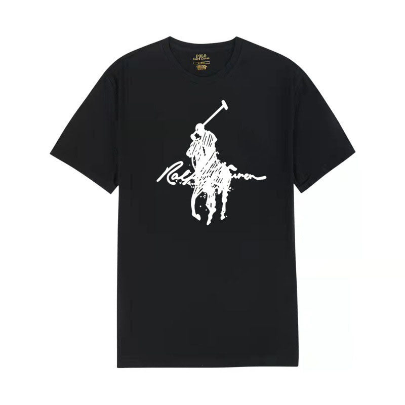 Ralph Lauren Premium Casual Cotton T-Shirt – Soft Crew Neck Style