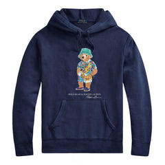 Ralph Lauren Streetwear Hoodie – Polo Bear Printed Cotton Pullover