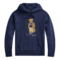 Ralph Lauren Men's Casual Bear Hoodie – Soft Fleece Cotton Sweatshirt