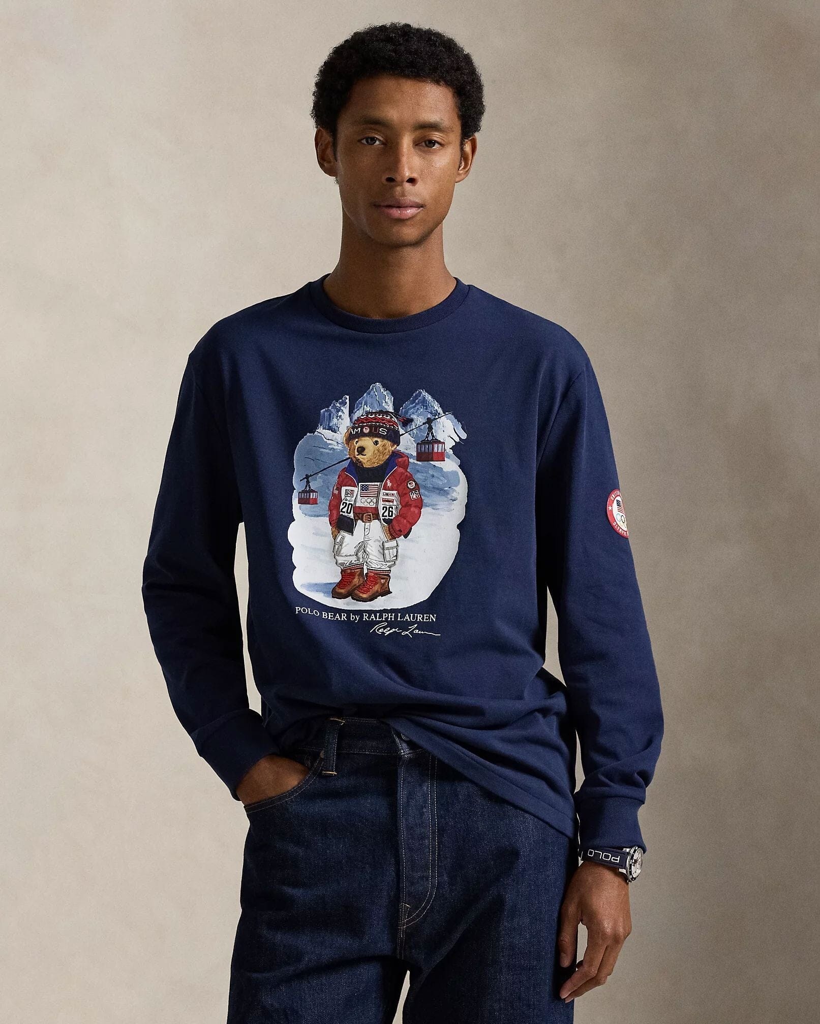 Ralph Lauren Team USA Polo Bär T-Shirt